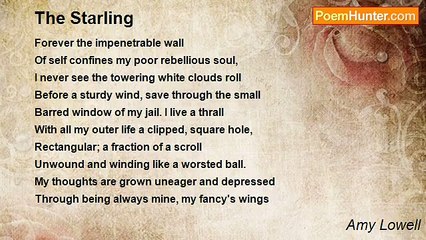 Amy Lowell - The Starling