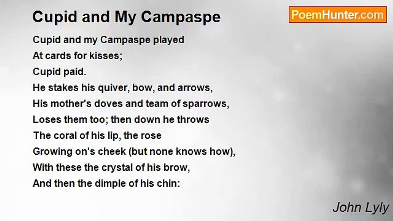 John Lyly - Cupid and My Campaspe