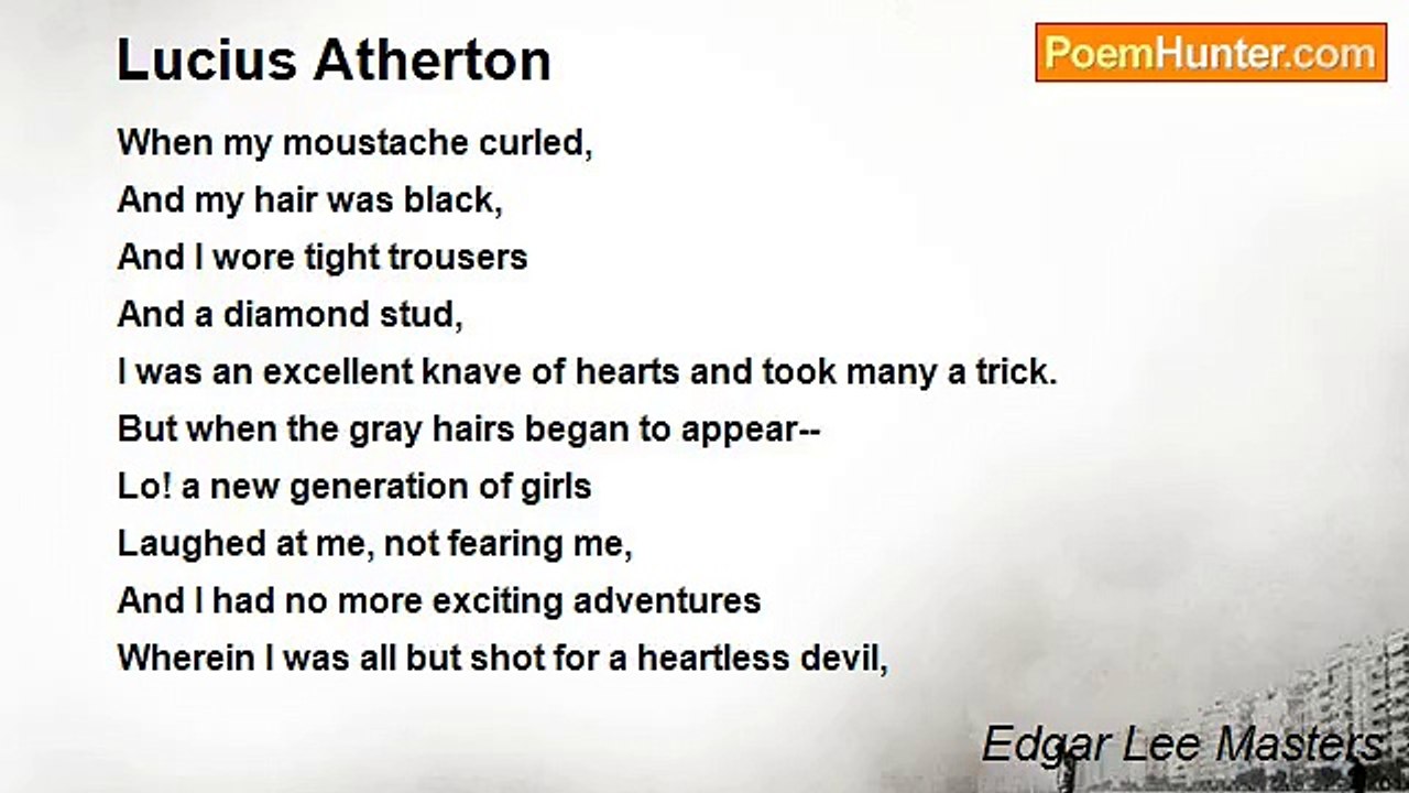 Edgar Lee Masters - Lucius Atherton