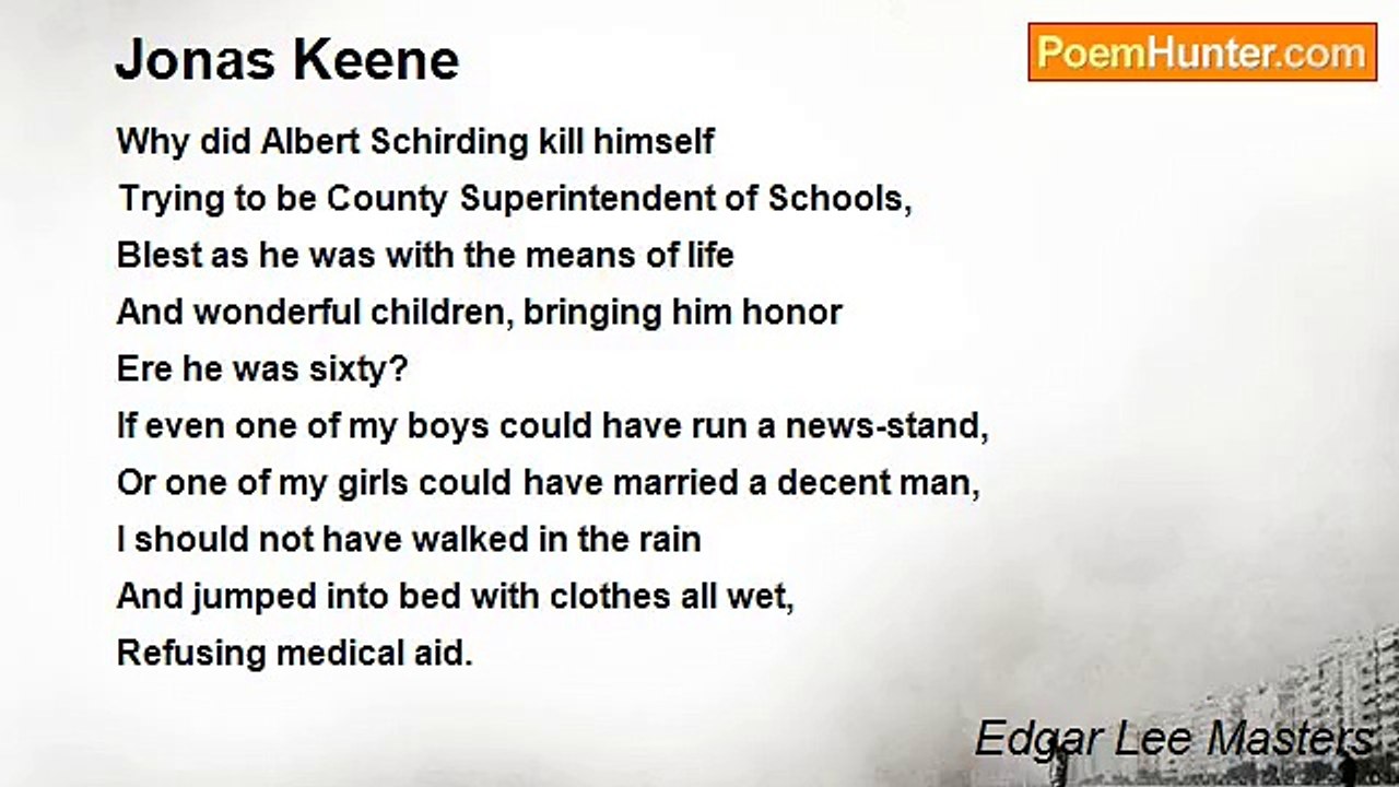Edgar Lee Masters - Jonas Keene