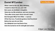Edgar Lee Masters - Daniel M'Cumber
