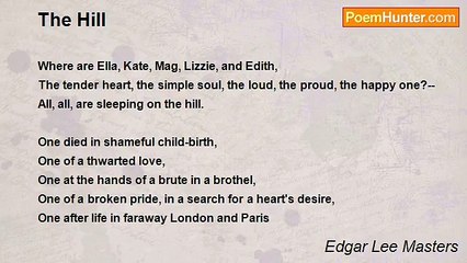 Edgar Lee Masters - The Hill