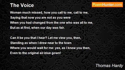 Thomas Hardy - The Voice