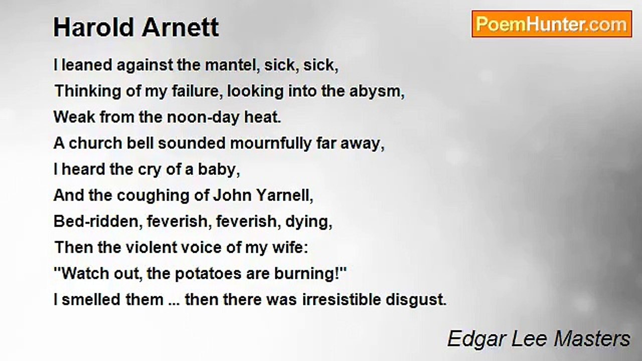 Edgar Lee Masters - Harold Arnett