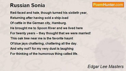 Edgar Lee Masters - Russian Sonia