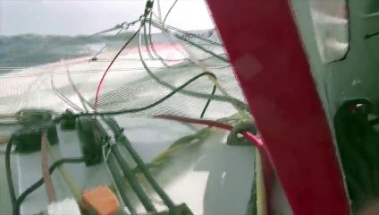 35 noeuds à bord de Prince de Bretagne, ça décoiffe !