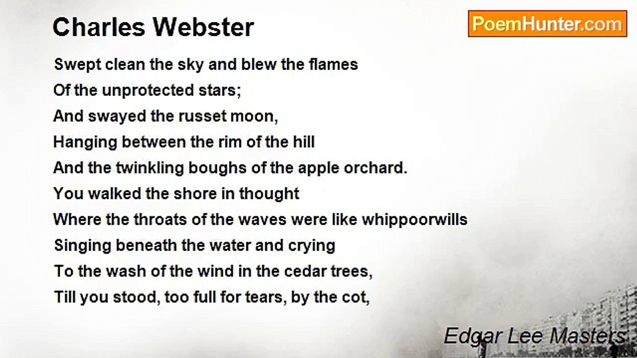 Edgar Lee Masters - Charles Webster