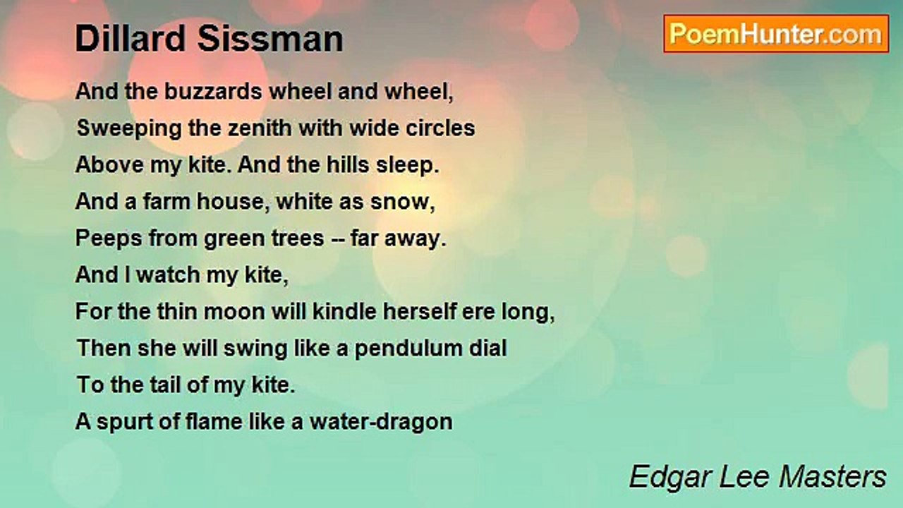 Edgar Lee Masters - Dillard Sissman