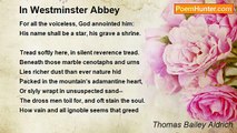 Thomas Bailey Aldrich - In Westminster Abbey