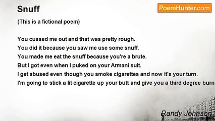 Randy Johnson - Snuff