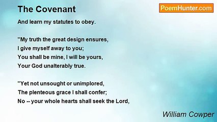 William Cowper - The Covenant
