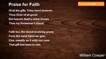 William Cowper - Praise for Faith