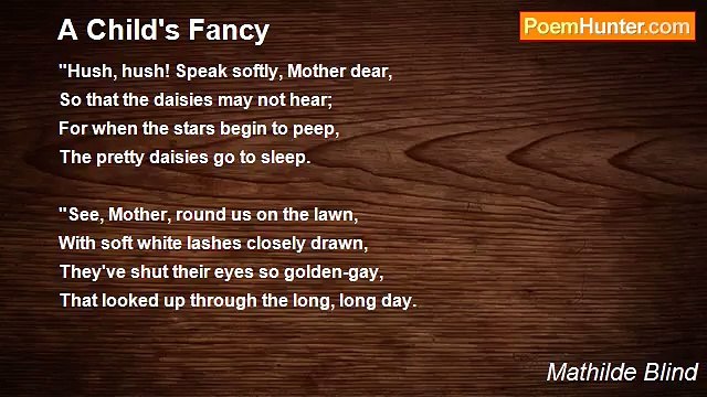 Mathilde Blind - A Child's Fancy