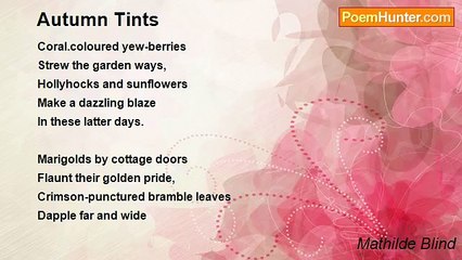 Mathilde Blind - Autumn Tints