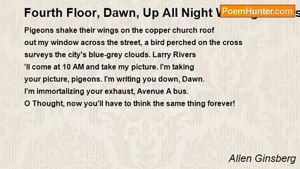Allen Ginsberg - Fourth Floor, Dawn, Up All Night Writing Letters