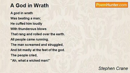 Stephen Crane - A God in Wrath