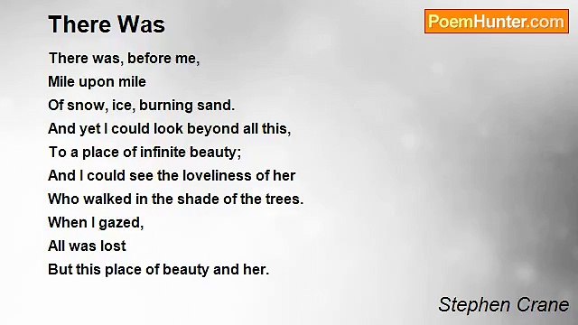 Stephen Crane - There Was