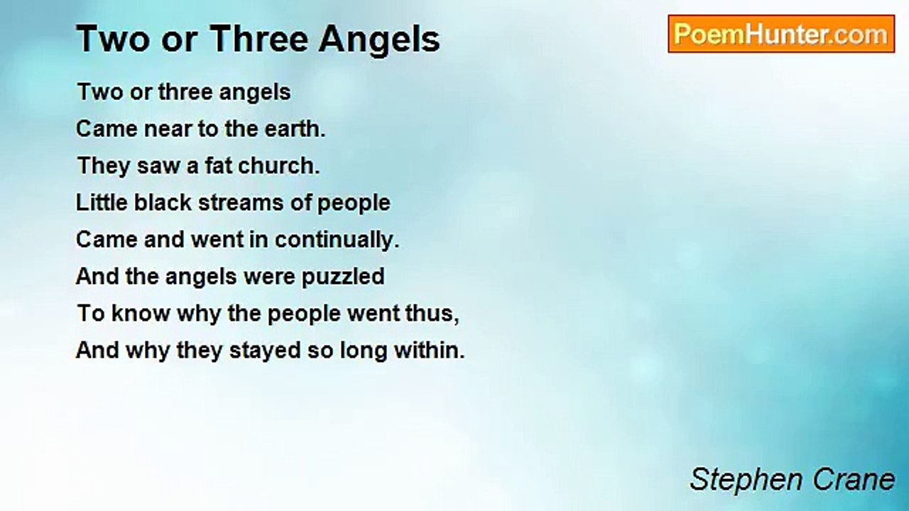 Stephen Crane - Two or Three Angels