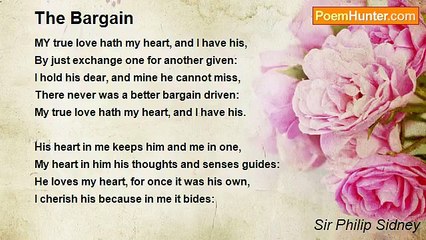 Sir Philip Sidney - The Bargain