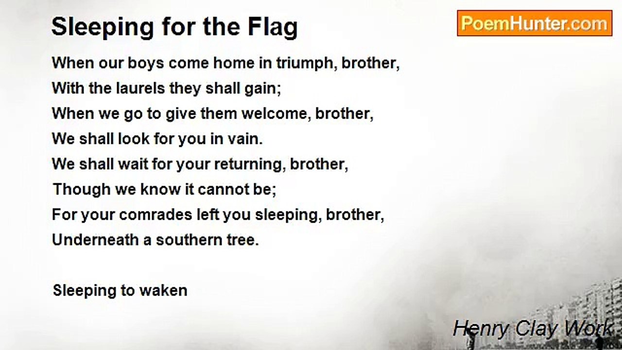 Henry Clay Work - Sleeping for the Flag