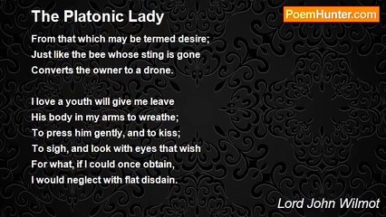 Lord John Wilmot - The Platonic Lady