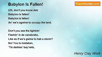 Henry Clay Work - Babylon Is Fallen!