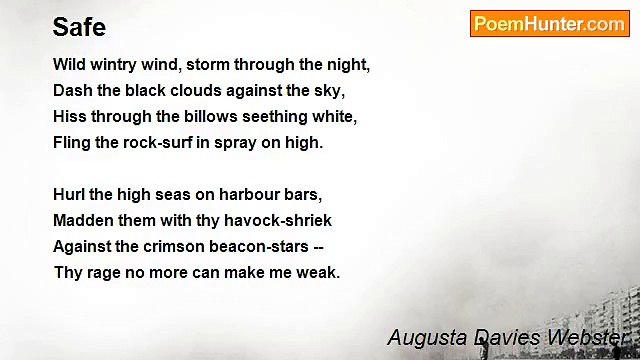 Augusta Davies Webster - Safe