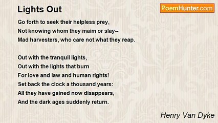 Henry Van Dyke - Lights Out