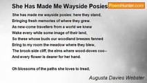 Augusta Davies Webster - She Has Made Me Wayside Posies