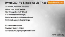 John Wesley - Hymn XXI: Ye Simple Souls That Stray