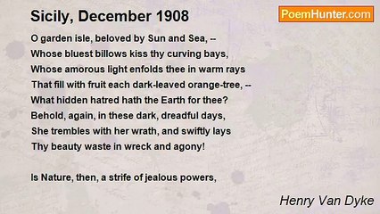 Henry Van Dyke - Sicily, December 1908