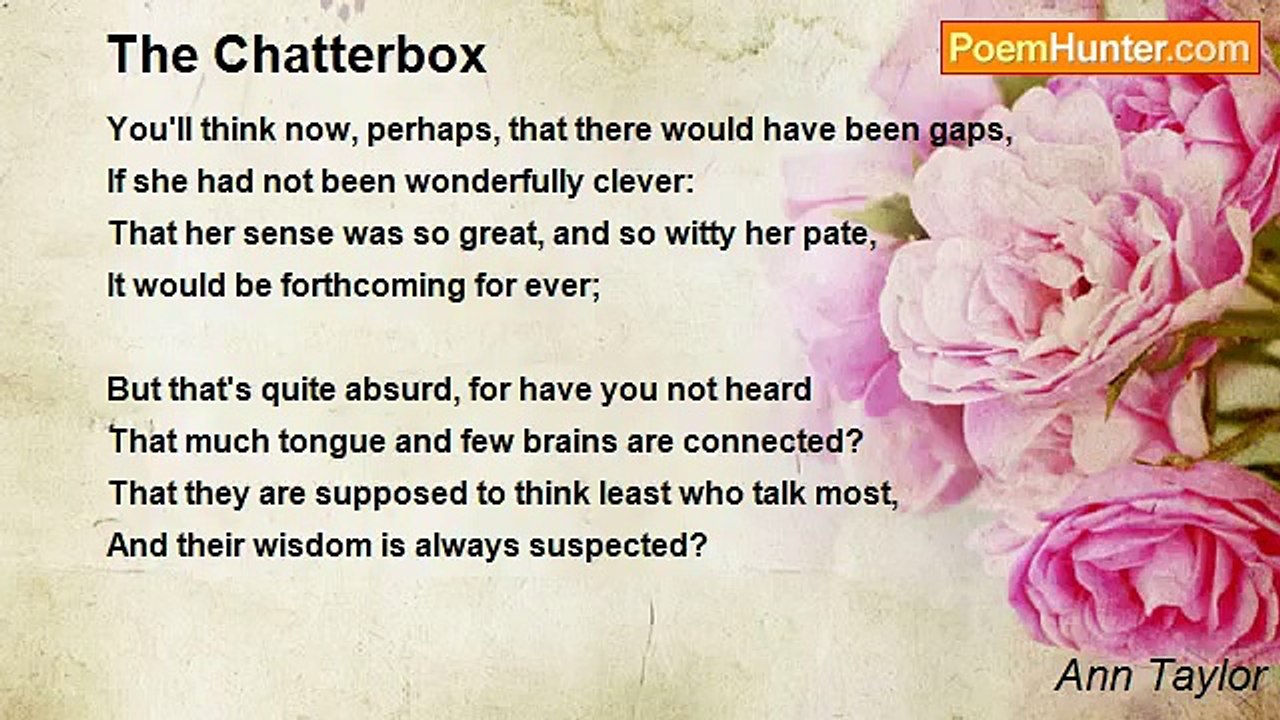 Ann Taylor - The Chatterbox