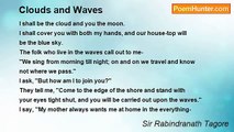 Sir Rabindranath Tagore - Clouds and Waves