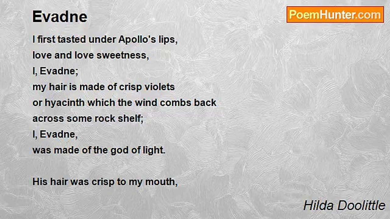 Hilda Doolittle - Evadne