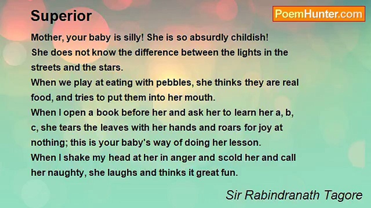 Sir Rabindranath Tagore - Superior