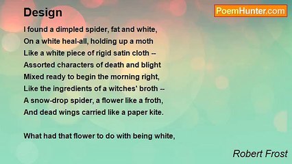Robert Frost - Design
