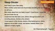Sir Rabindranath Tagore - Sleep-Stealer