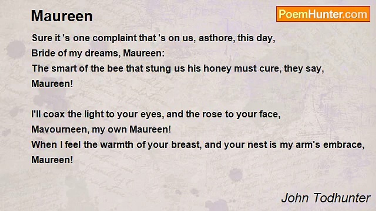 John Todhunter - Maureen