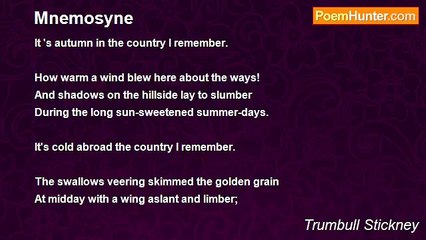 Trumbull Stickney - Mnemosyne