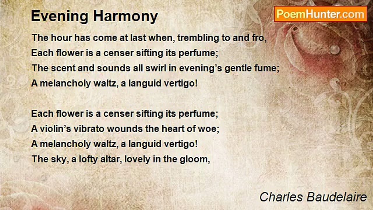 Charles Baudelaire - Evening Harmony