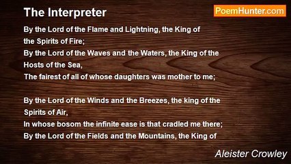 Aleister Crowley - The Interpreter
