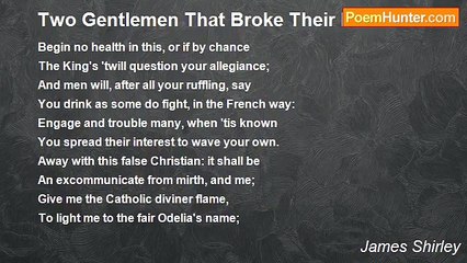 James Shirley - Two Gentlemen That Broke Their Promise