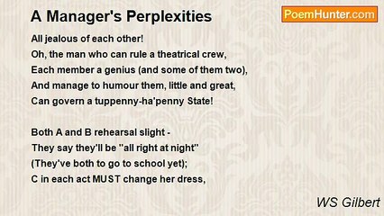 WS Gilbert - A Manager's Perplexities