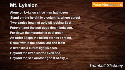Trumbull Stickney - Mt. Lykaion