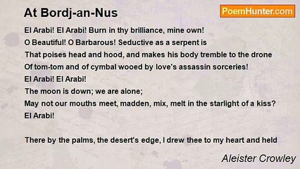 Aleister Crowley - At Bordj-an-Nus