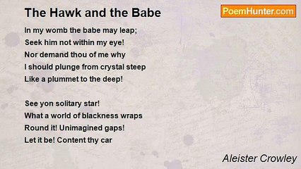 Aleister Crowley - The Hawk and the Babe