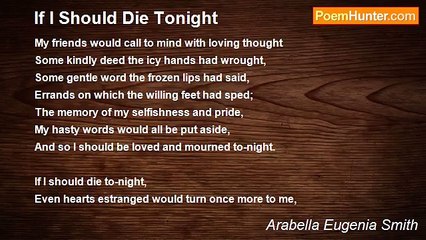 Arabella Eugenia Smith - If I Should Die Tonight