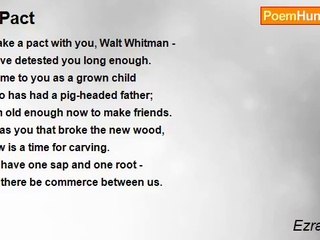 Ezra Pound - A Pact