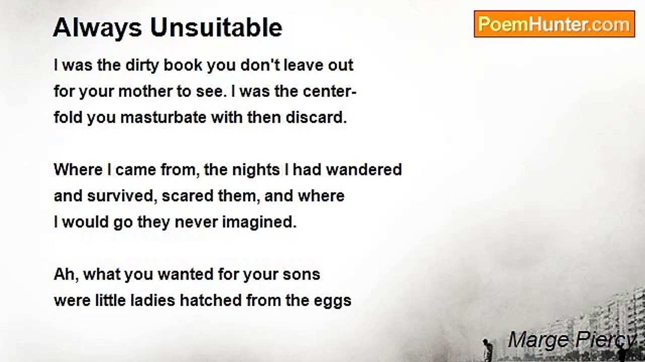 Marge Piercy - Always Unsuitable