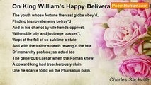 Charles Sackville - On King William's Happy Deliverance from the Intended Assassination